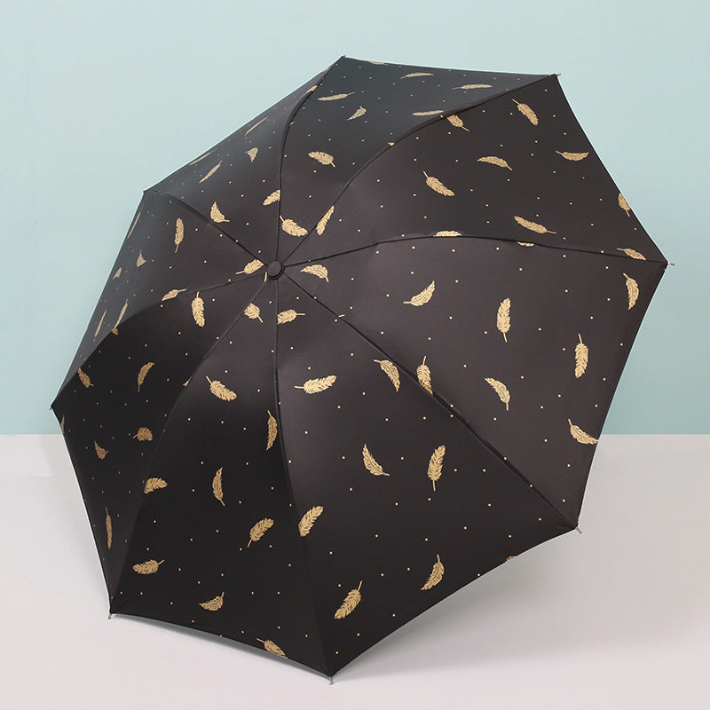 UV Protection Folding Umbrella Vinyl Sun Umbrella