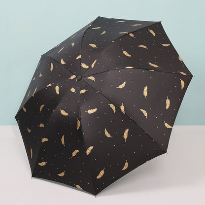 UV Protection Folding Umbrella Vinyl Sun Umbrella